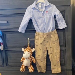 New Carter’s 18 Mo. dress shirt and pants set